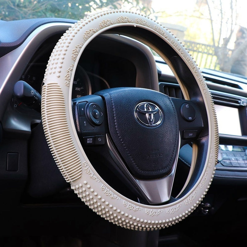 Premium Car Silicone Steering Cover – Universal Fit & Easy Grip