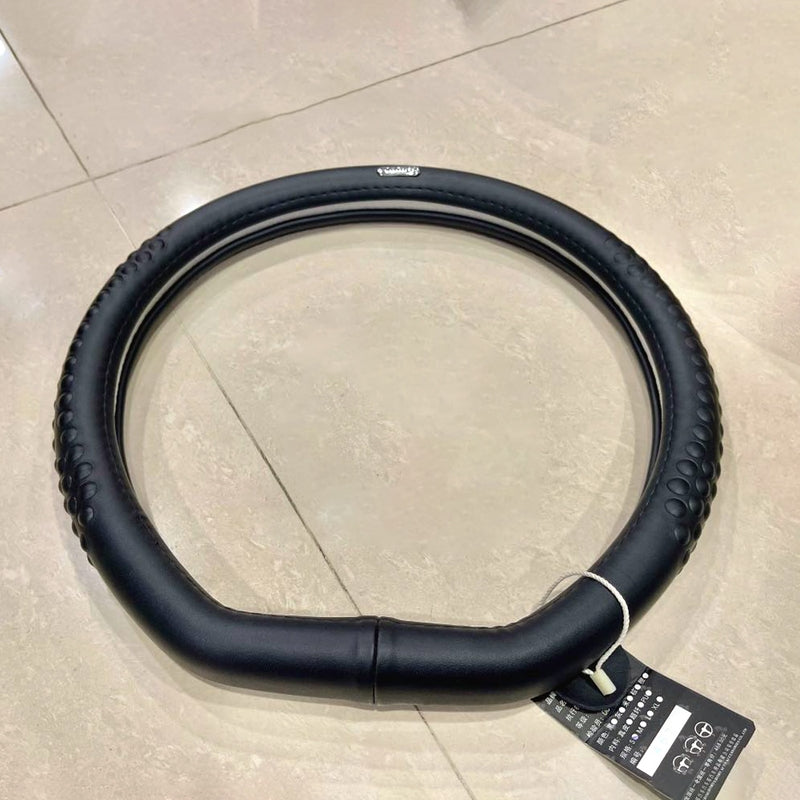 Premium Original Leather Car Steering Cover – Anti-Slip and Stylish Fit
