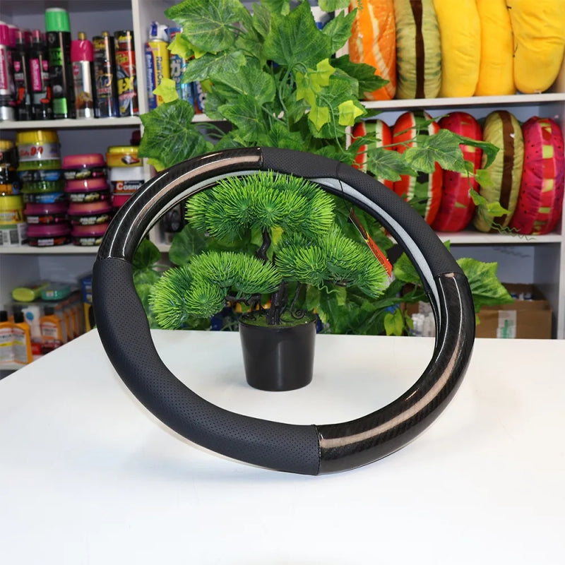 Carbon Fiber Steering Wheel Cover – Premium Style & Comfort for Your Car