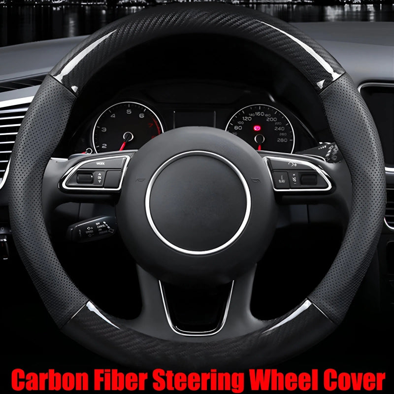 Carbon Fiber Steering Wheel Cover – Premium Style & Comfort for Your Car