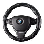 Artificial leather Steering Wheel Cover Color Black and Beige