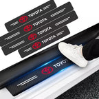 Carbon Fiber Car Door Sill Sticker Protectors High Quality 4 pcs
