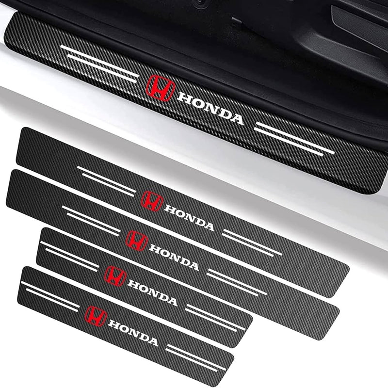 Carbon Fiber Car Door Sill Protectors 4pcs Set– Stylish And Durable Protection for Your Car!