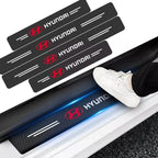 Carbon Fiber Car Door Sill Protectors 4pcs Set– Stylish And Durable Protection for Your Car!