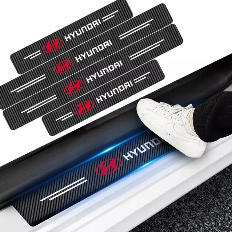 Carbon Fiber Car Door Sill Protectors 4pcs Set– Stylish And Durable Protection for Your Car!
