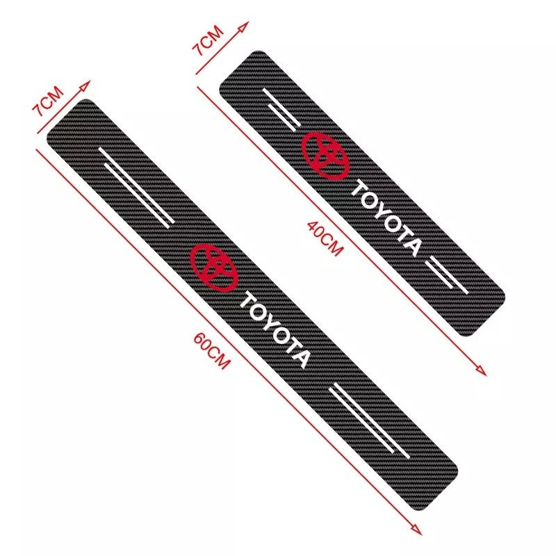 Carbon Fiber Car Door Sill Protectors 4pcs Set– Stylish And Durable Protection for Your Car!