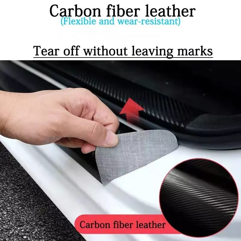 Carbon Fiber Car Door Sill Protectors 4pcs Set– Stylish And Durable Protection for Your Car!