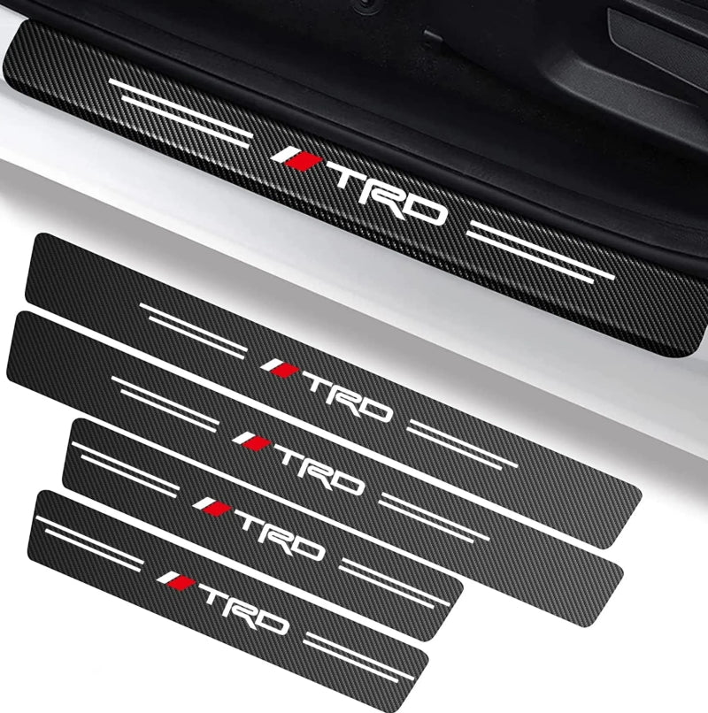 Carbon Fiber Car Door Sill Protectors 4pcs Set– Stylish And Durable Protection for Your Car!