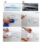 Car Door Handle Scratch Protector 4-Piece Set – Durable Protection Against Scratches and Scuffs