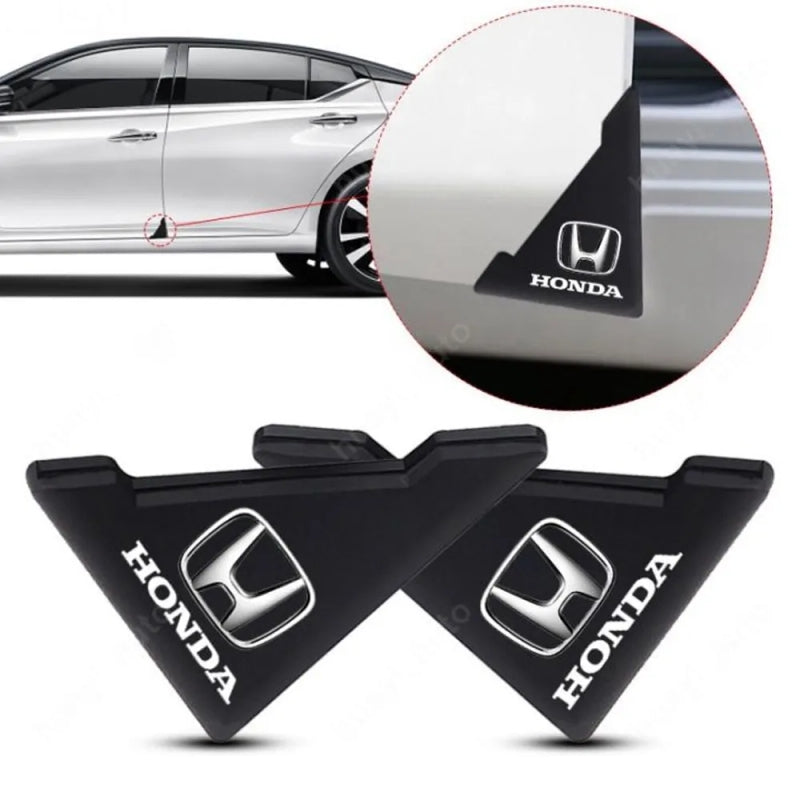 Car Door Corner Protector Black 60x45mm Car Door Corner Edge Guards Anti Opening Collision Scratch Proof Cartoon 2pcs