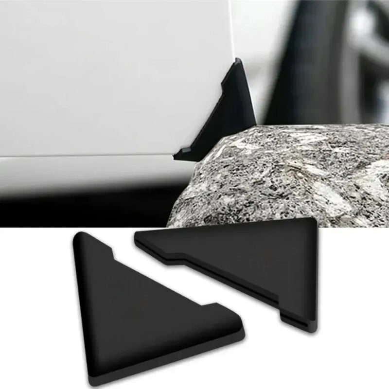 Car Door Corner Protector Black 60x45mm Car Door Corner Edge Guards Anti Opening Collision Scratch Proof Cartoon 2pcs