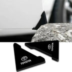 Car Door Corner Protector Black 60x45mm Car Door Corner Edge Guards Anti Opening Collision Scratch Proof Cartoon 2pcs