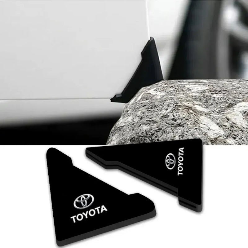 Car Door Corner Protector Black 60x45mm Car Door Corner Edge Guards Anti Opening Collision Scratch Proof Cartoon 2pcs