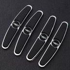 Car Door Guard Car brand Logo With Leather 4 pcs
