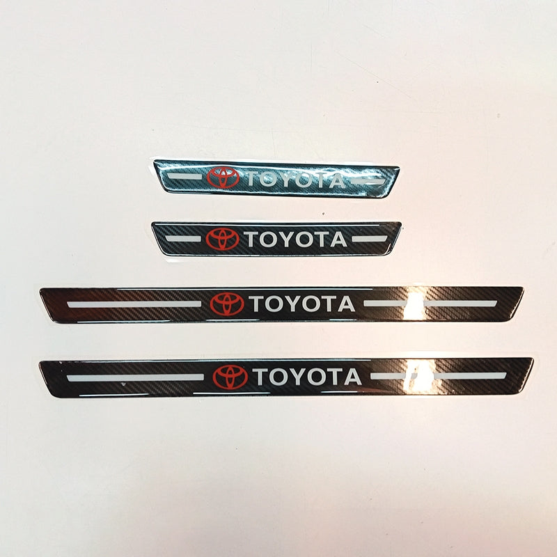 Carbon Fiber Car Door Sill Sticker Protectors High Quality 4 pcs