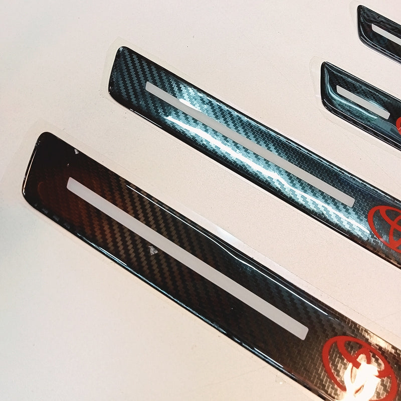 Carbon Fiber Car Door Sill Sticker Protectors High Quality 4 pcs