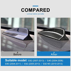 Carbon Fiber Car Shark Fin Antenna Cover Radio Signal Black (7.6”)