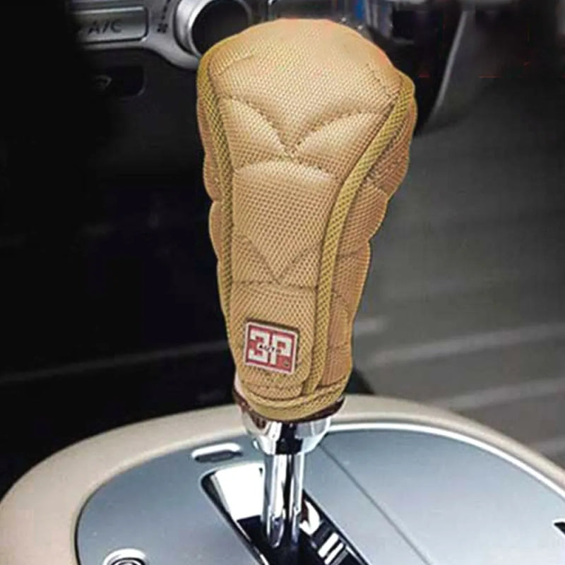 Anti-slip Car Gear Shift Knob Cover Leather Car Gear Proof Protection for Automatic/Manual