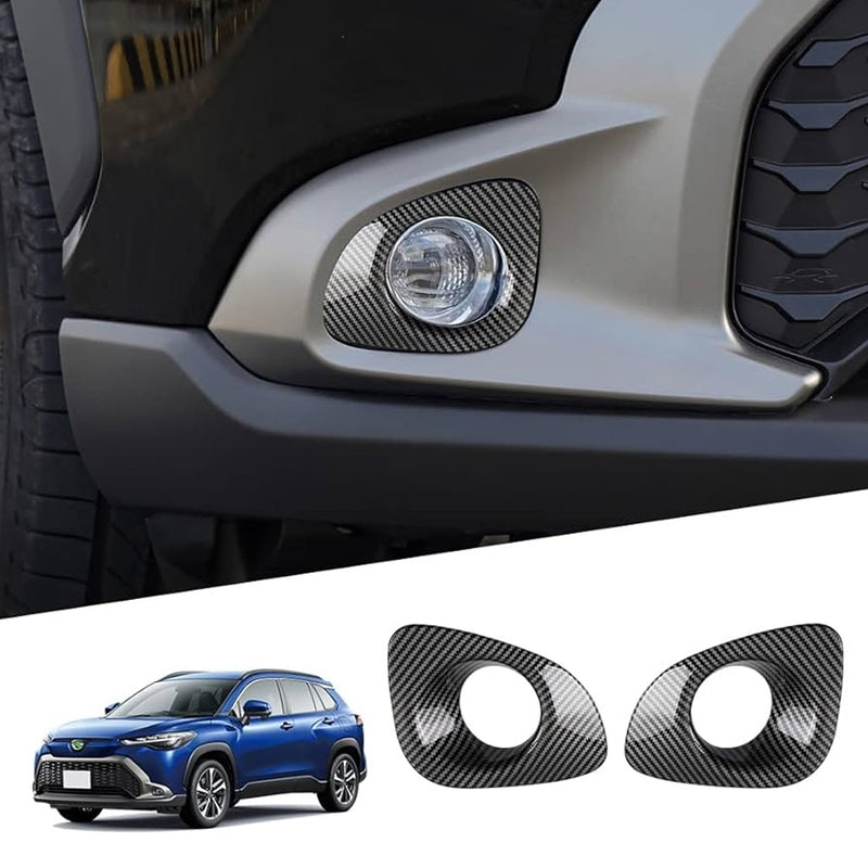 Car Carbon Fiber Fog Light Cover For Corolla Cross