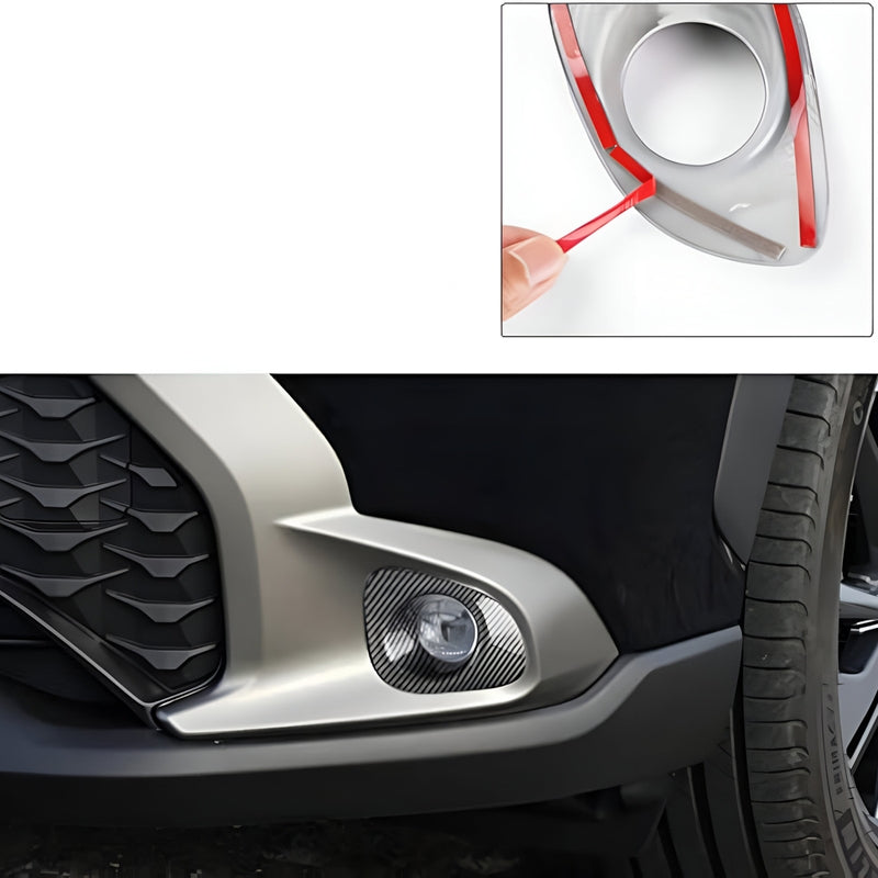 Car Carbon Fiber Fog Light Cover For Corolla Cross