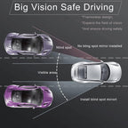 Ajxn Car Blind Spot Mirror 2PCS HD Convex Glass Angle Adjustable for Side Rearview Mirrors