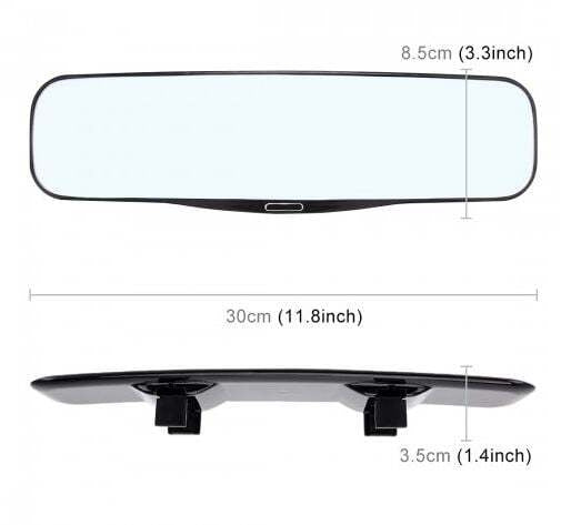 Door Wing Mirror Glass Car Truck Interior CAR REAR VIEW MIRROR Blind Spot Adjustable Wide Angle Curved Mirror