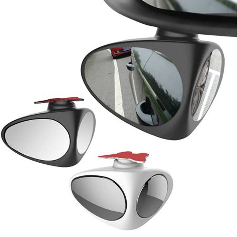 Car Blind Spot Mirror | 2 in 1 Wide Angle Mirror | 360 Rotation Adjustable Rear View Mirror 2pcs