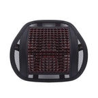 Massage Back Lumbar Support Mesh Cushion for Car Seat, Office Chair, Wood Beads Chair