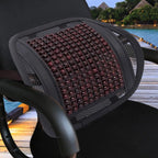 Massage Back Lumbar Support Mesh Cushion for Car Seat, Office Chair, Wood Beads Chair