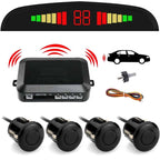 Wireless Car Parking Sensor System with 4 Sensors, LCD Display, and Buzzer Alarm