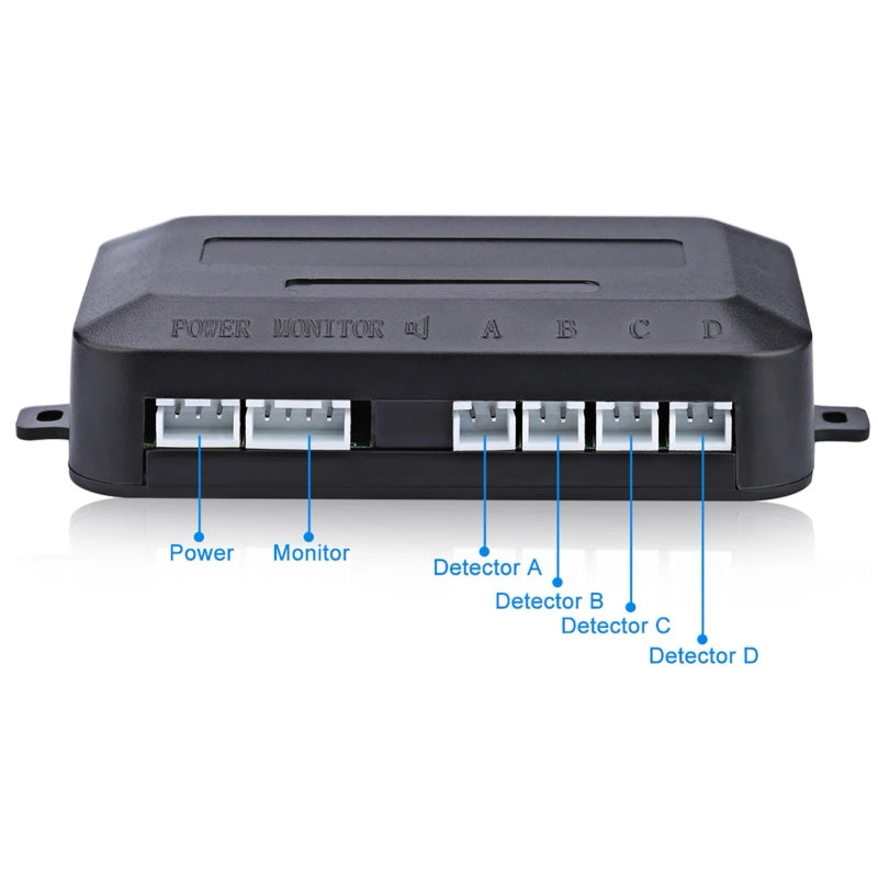 Wireless Car Parking Sensor System with 4 Sensors, LCD Display, and Buzzer Alarm