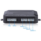 Wireless Car Parking Sensor System with 4 Sensors, LCD Display, and Buzzer Alarm