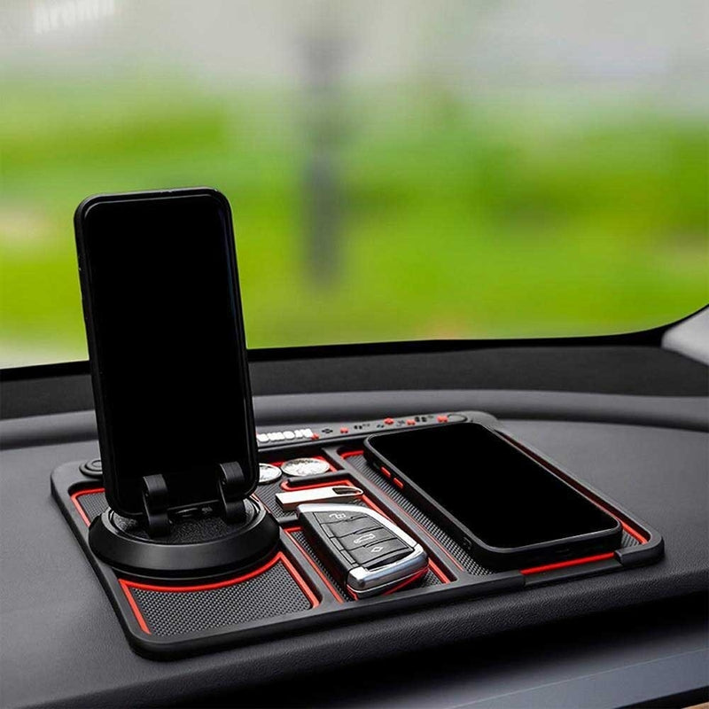 Non-Slip Phone Pad for 4-in-1 Car Multifunctional Mobile Holder, Parking number Perfume and mobile mat