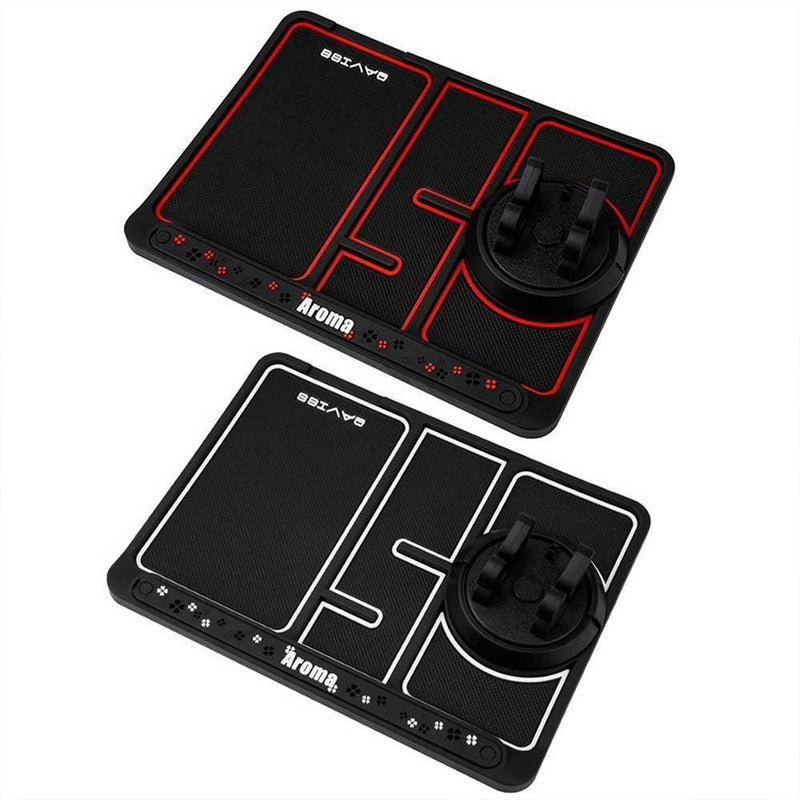 Non-Slip Phone Pad for 4-in-1 Car Multifunctional Mobile Holder, Parking number Perfume and mobile mat