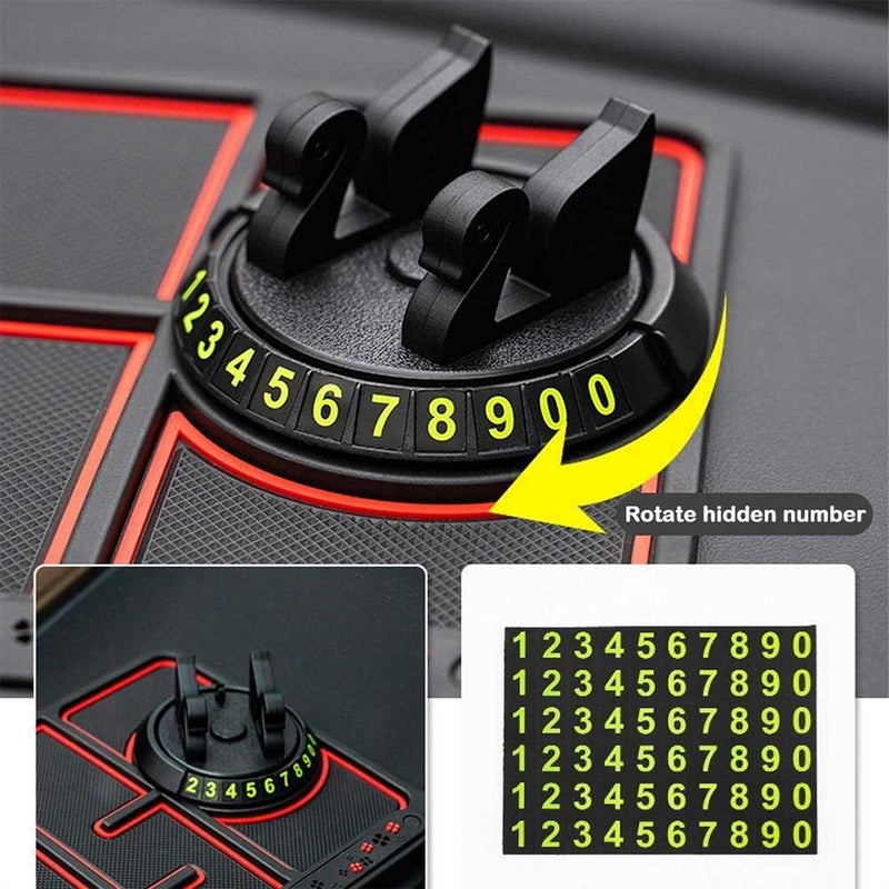 Non-Slip Phone Pad for 4-in-1 Car Multifunctional Mobile Holder, Parking number Perfume and mobile mat