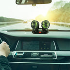 Car Double Fan – Dual Airflow Cooling Fan with Number Card