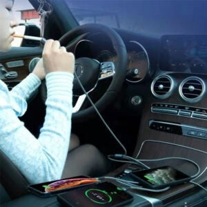 4 in 1 Fast Charging Data Cable Multi functional Cigarette Lighter 6A