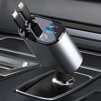Car Fast Charger 4 In 1 Premium Quality Smart Design Car Mobile Charger