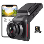 Smart Car 4G Dash Cam | FHD 1080P | Cloud Live Recording | Mobile App Control | 24/7 Remote Monitoring | WiFi Hotspot | GPS Tracker | G-Sensor | Dual Lens Front & Rear Camera