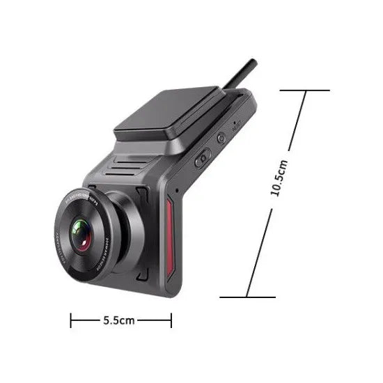 Smart Car 4G Dash Cam | FHD 1080P | Cloud Live Recording | Mobile App Control | 24/7 Remote Monitoring | WiFi Hotspot | GPS Tracker | G-Sensor | Dual Lens Front & Rear Camera