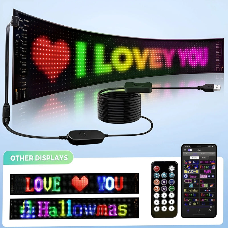 LED Matrix Panel for Car | Smart App Controlled LED Display