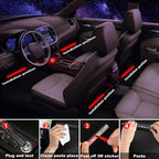 Car Interior RGB Atmosphere Lights – 4pcs Multi-Color Music Sync Neon Strip Lights
