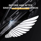 Car Door Welcome Light Angel Wings Dynamic Projector Rearview Mirror Carpet Light