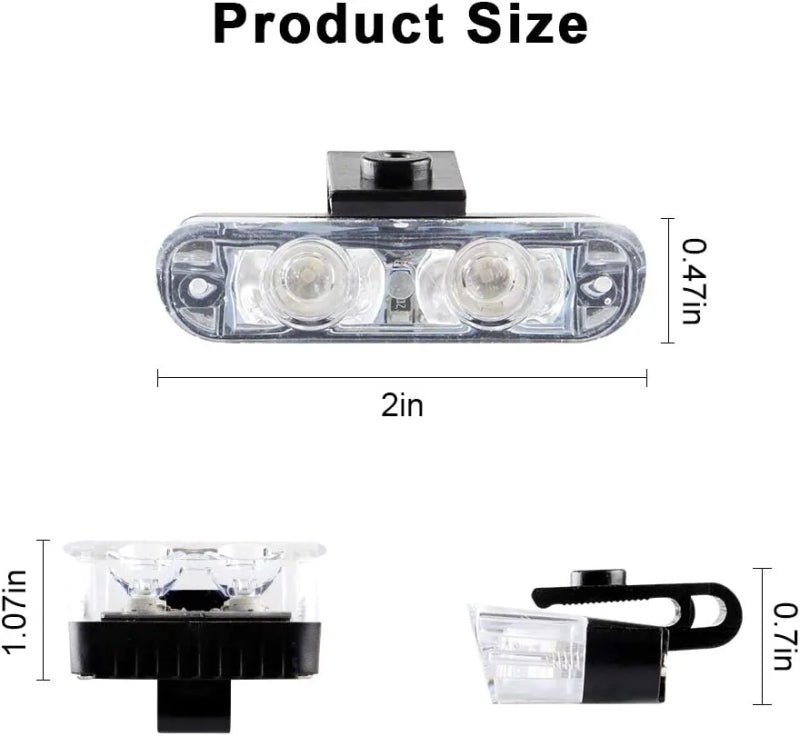 Car LED Strobe Light Wireless Remote Control Strobe grill Light 8 x 2LED 8 in 1 DC12V