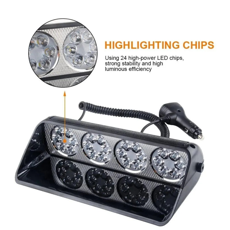 Car Dashboard VIP Light LED | Warning Light | Stylish Police Light for Car Interior