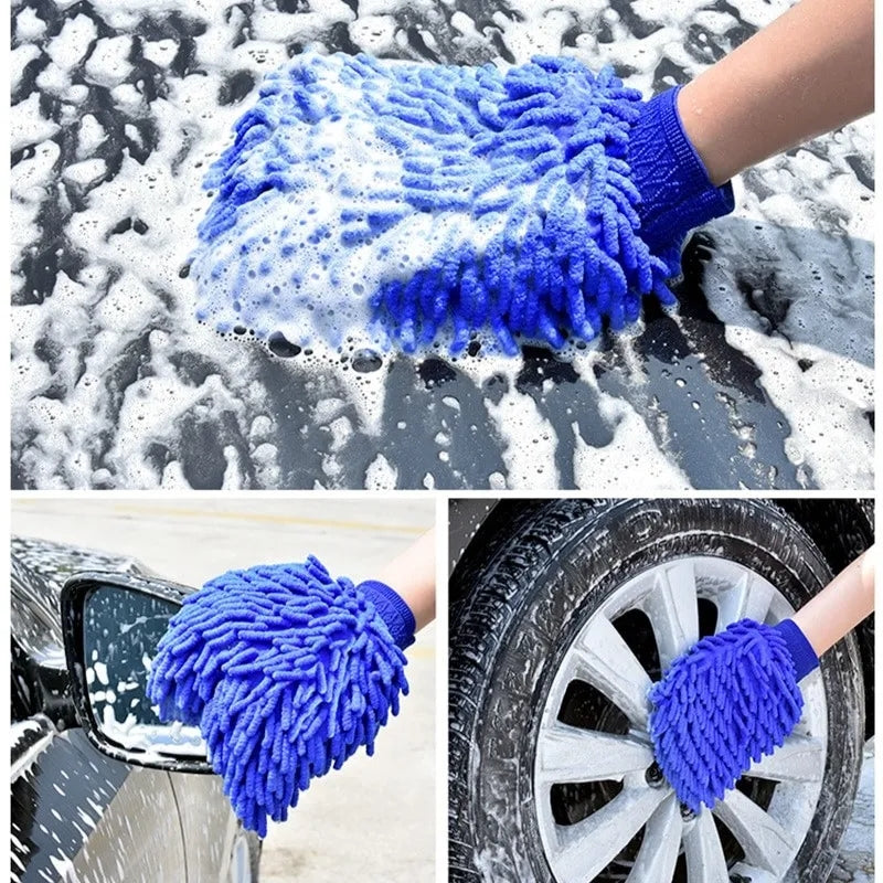 Microfiber Washing Hand Gloves Car Window Dust Cleaning Household Cleaning Kitchen Cleaning