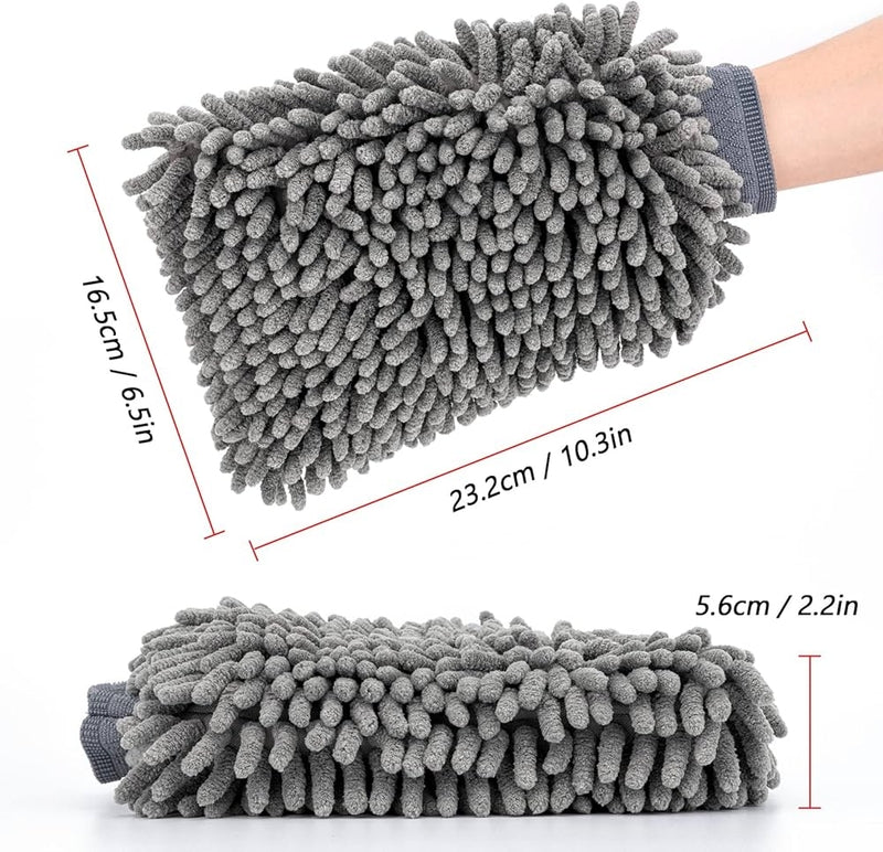 Microfiber Washing Hand Gloves Car Window Dust Cleaning Household Cleaning Kitchen Cleaning