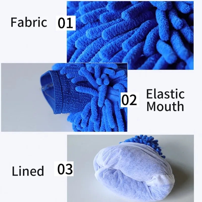 Microfiber Washing Hand Gloves Car Window Dust Cleaning Household Cleaning Kitchen Cleaning