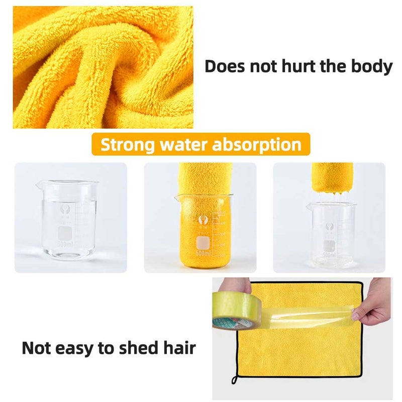 2 in 1 Car Washing Cloth 60*40 cm 500 gsm medium Size Micro Fiber Towel Double Layer