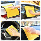 2 in 1 Car Washing Cloth 60*40 cm 500 gsm medium Size Micro Fiber Towel Double Layer